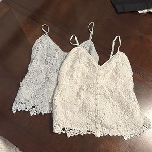 Abercrombie & Fitch - lace tanks (set of 2)